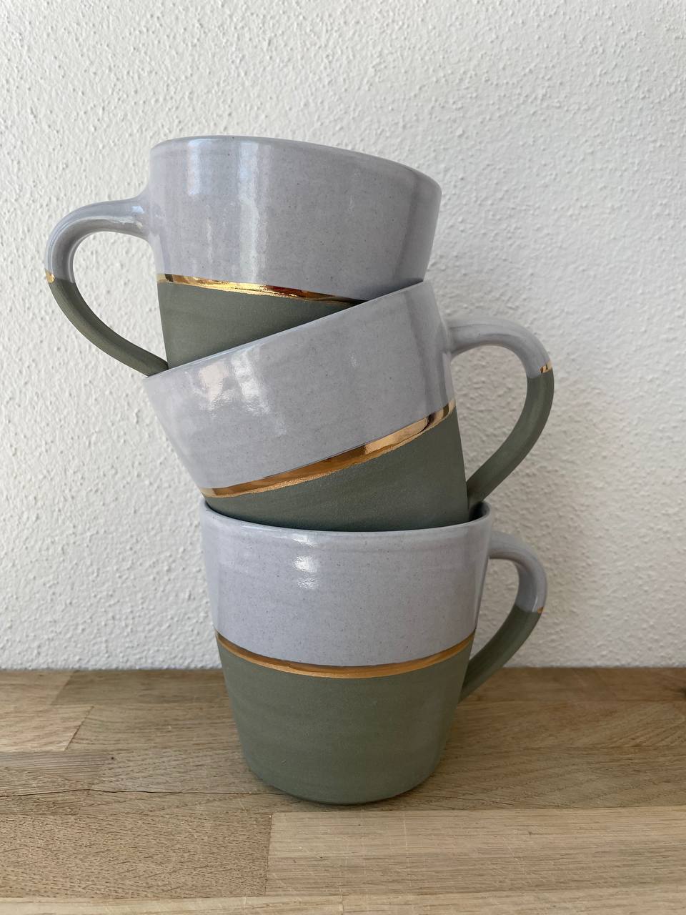 patinagrüne Tasse groß