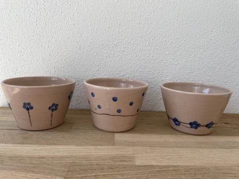 Snackschalen-Trio rosa