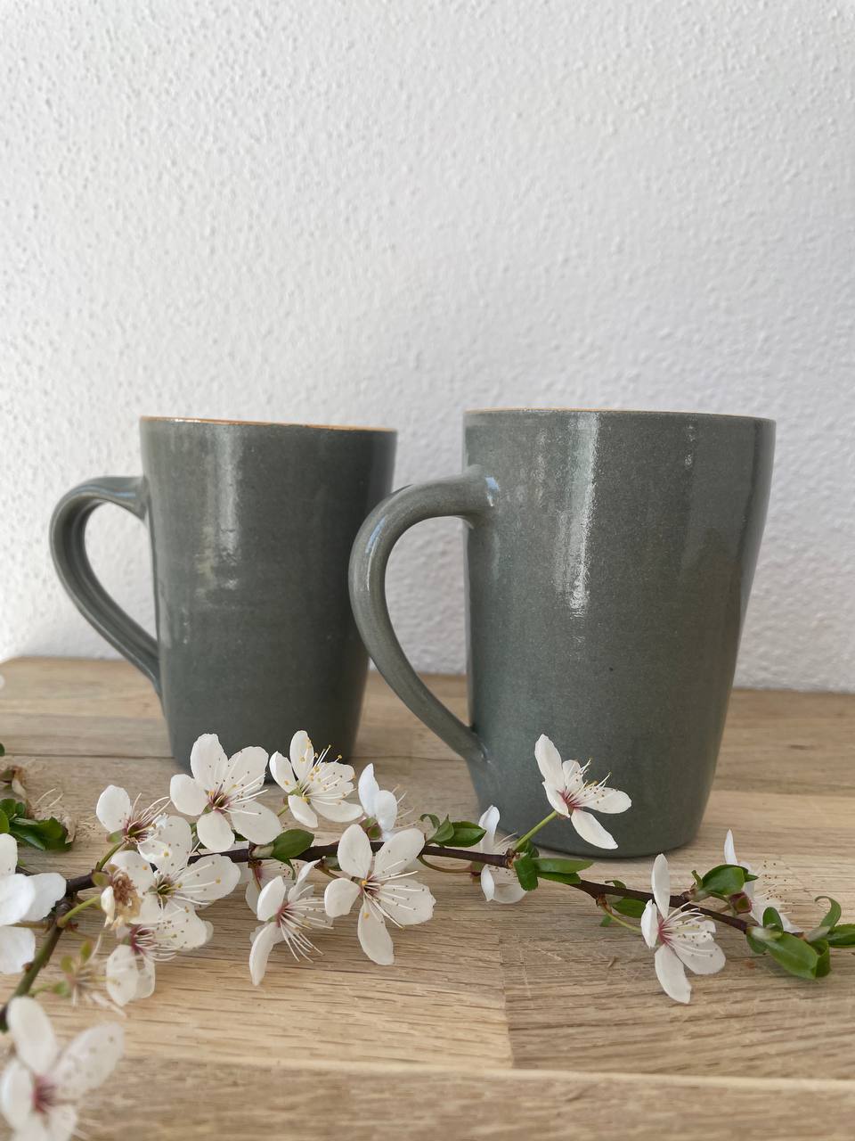 Tasse schmal patinagrün
