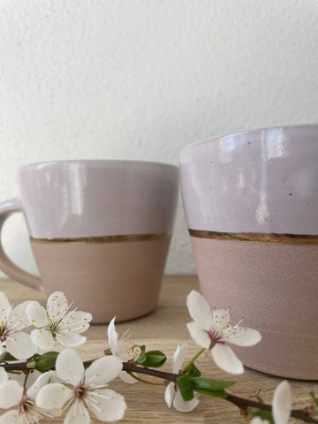 rosa Tasse groß