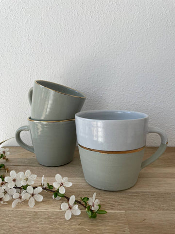 nilgrüne Tasse groß
